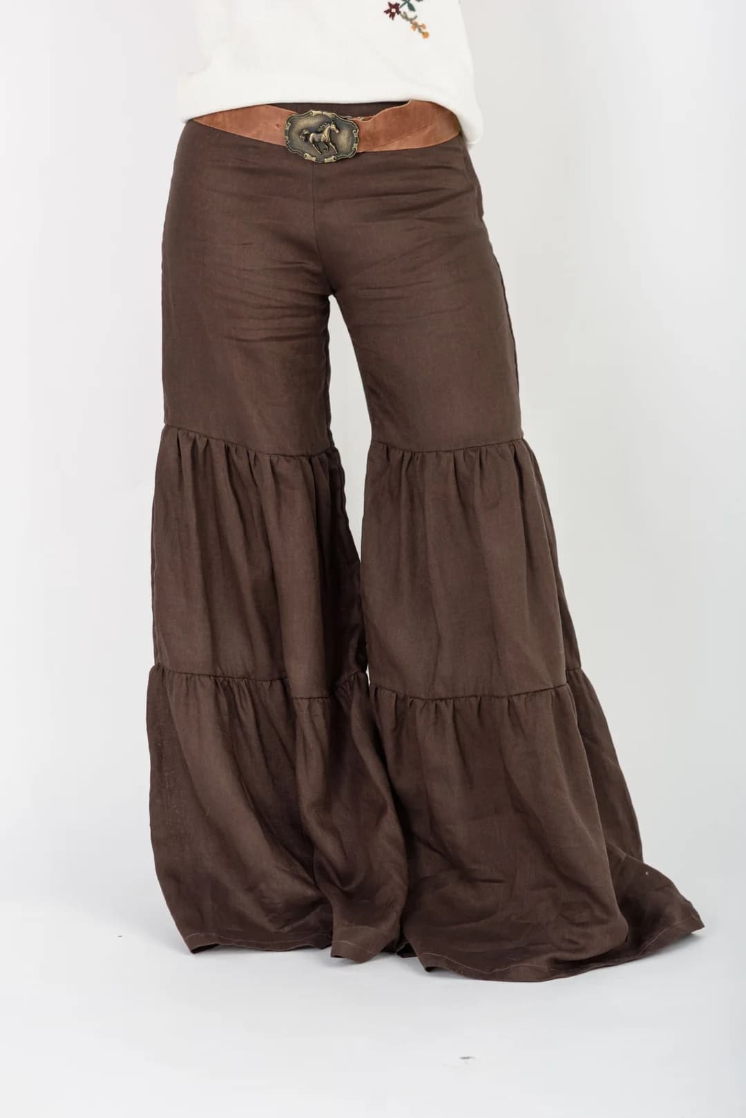 Pantalón Folk — Pantalones Chocolate · BONA