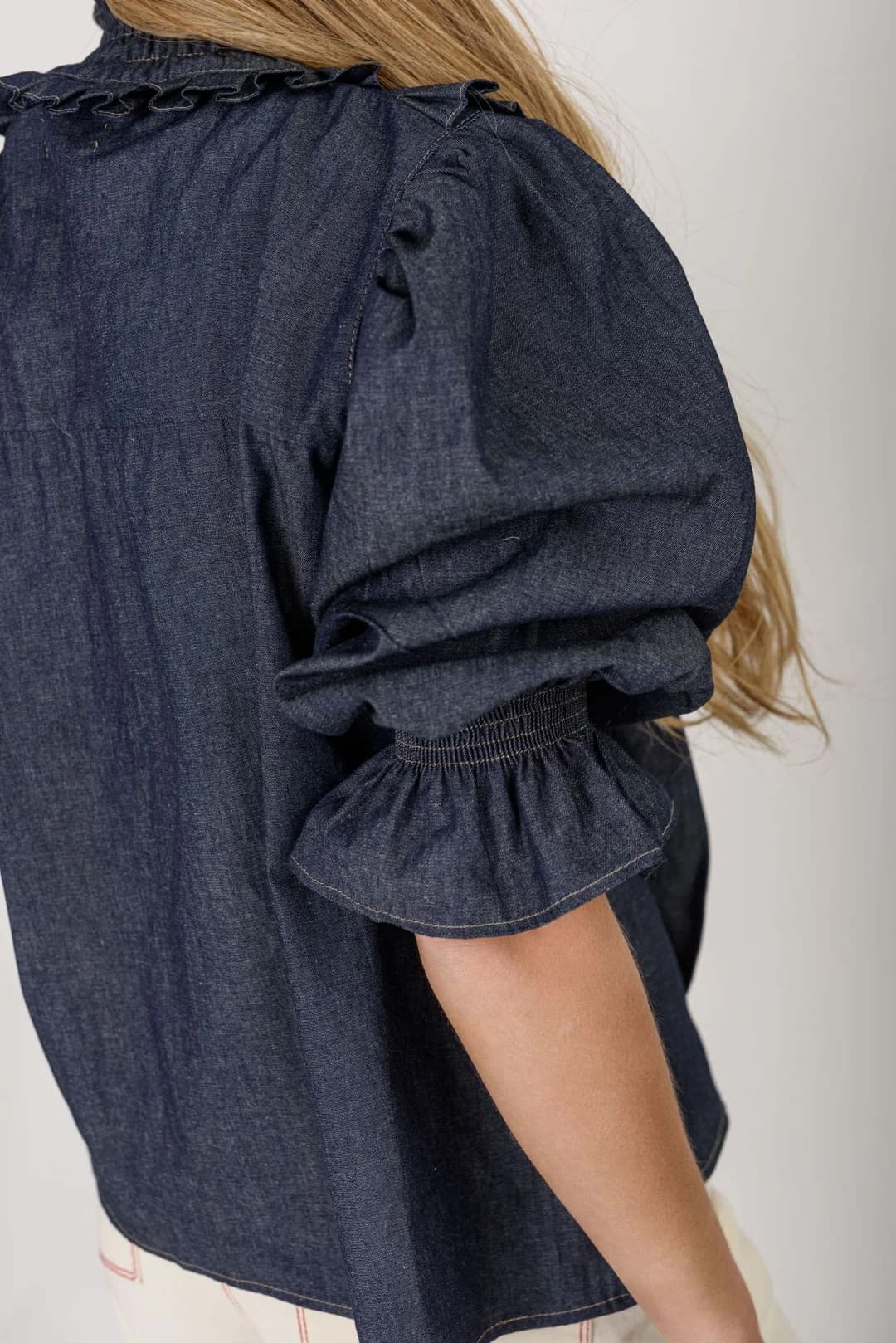 Camisa Azucena — Camisas y blusas Azul · BONA