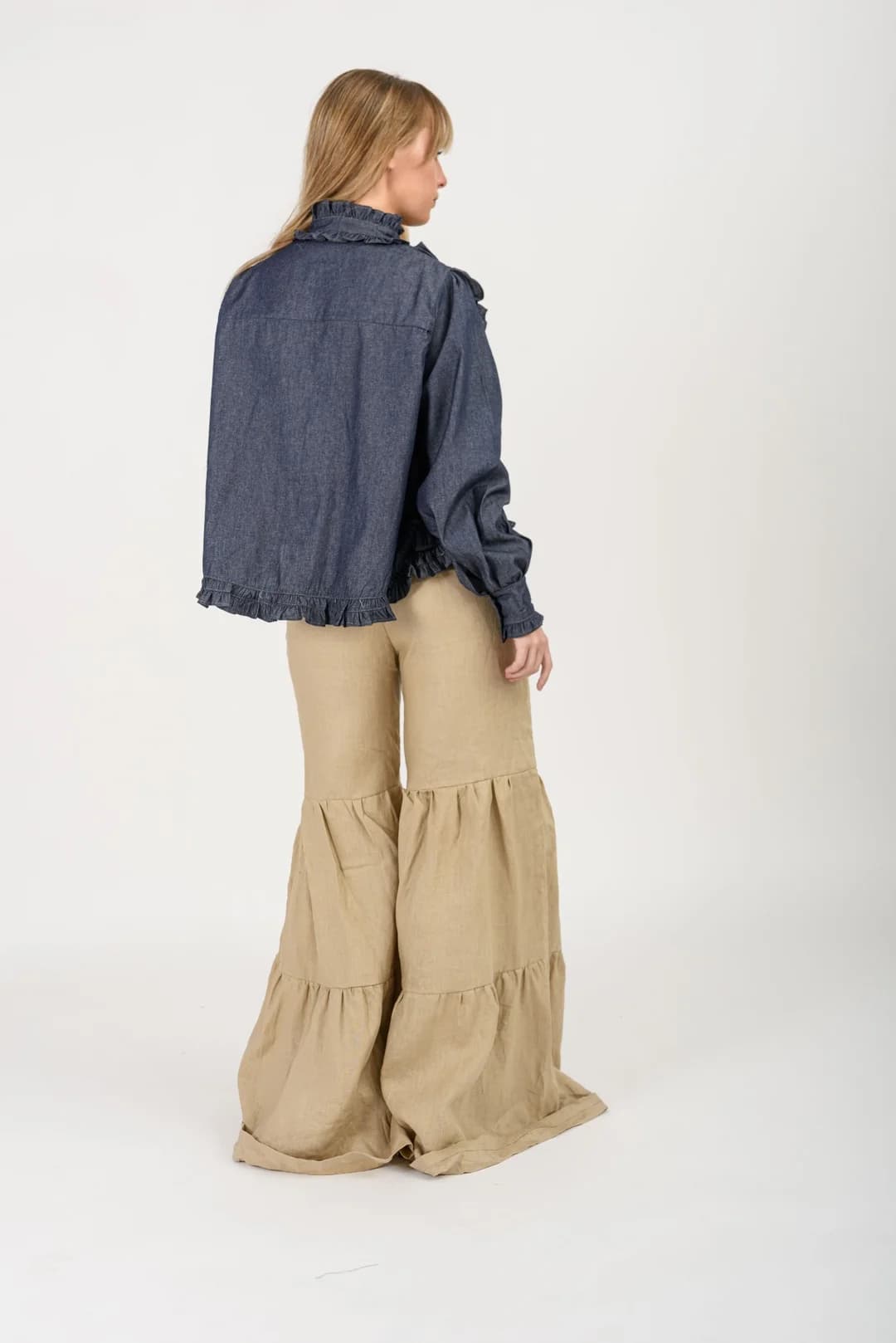 Camisa Folk — Camisas y blusas Azul · BONA