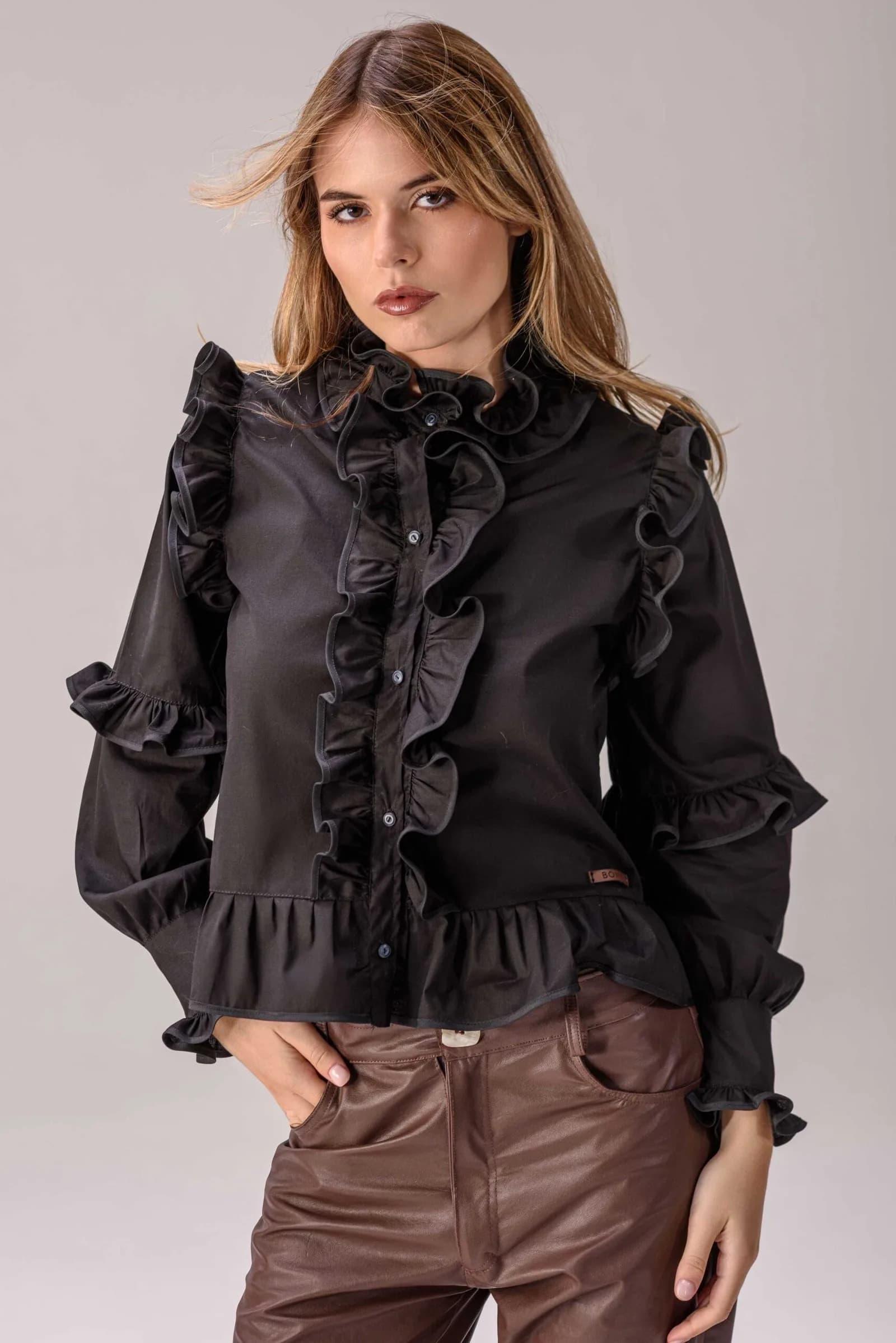 Camisa Rocío Negro