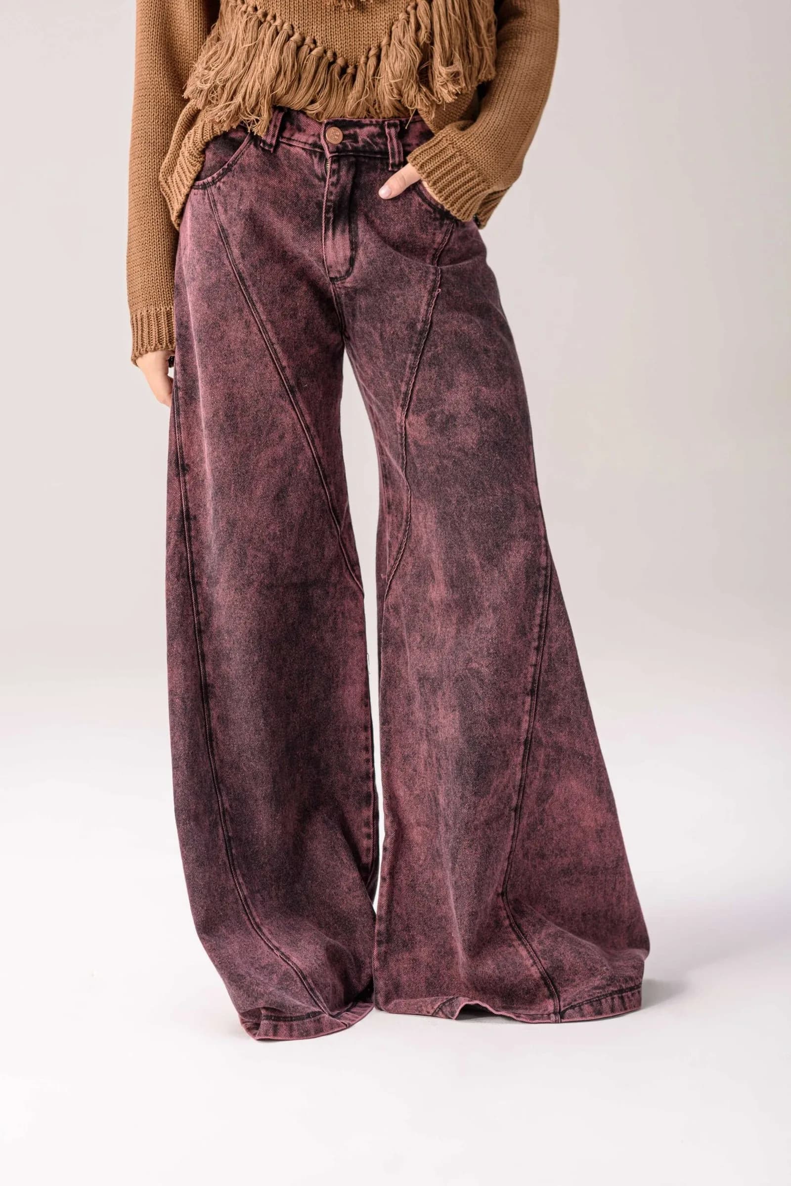 Jean Wide Leg Mediterráneo — Bordo 22
