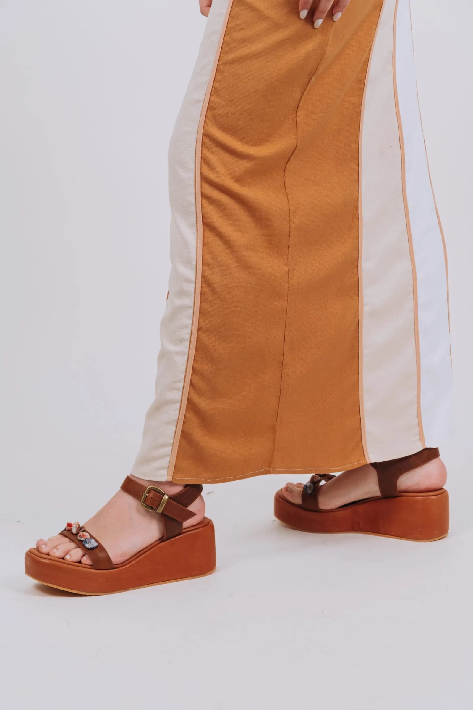 Sandalias Oia Jewelry Camel