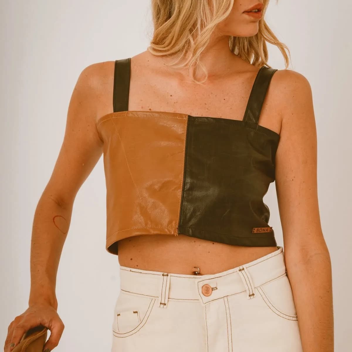 Dual Leather Top