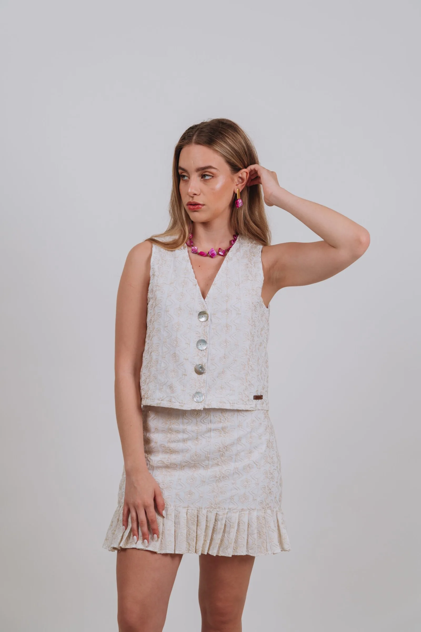 Chaleco Bordado Pearl