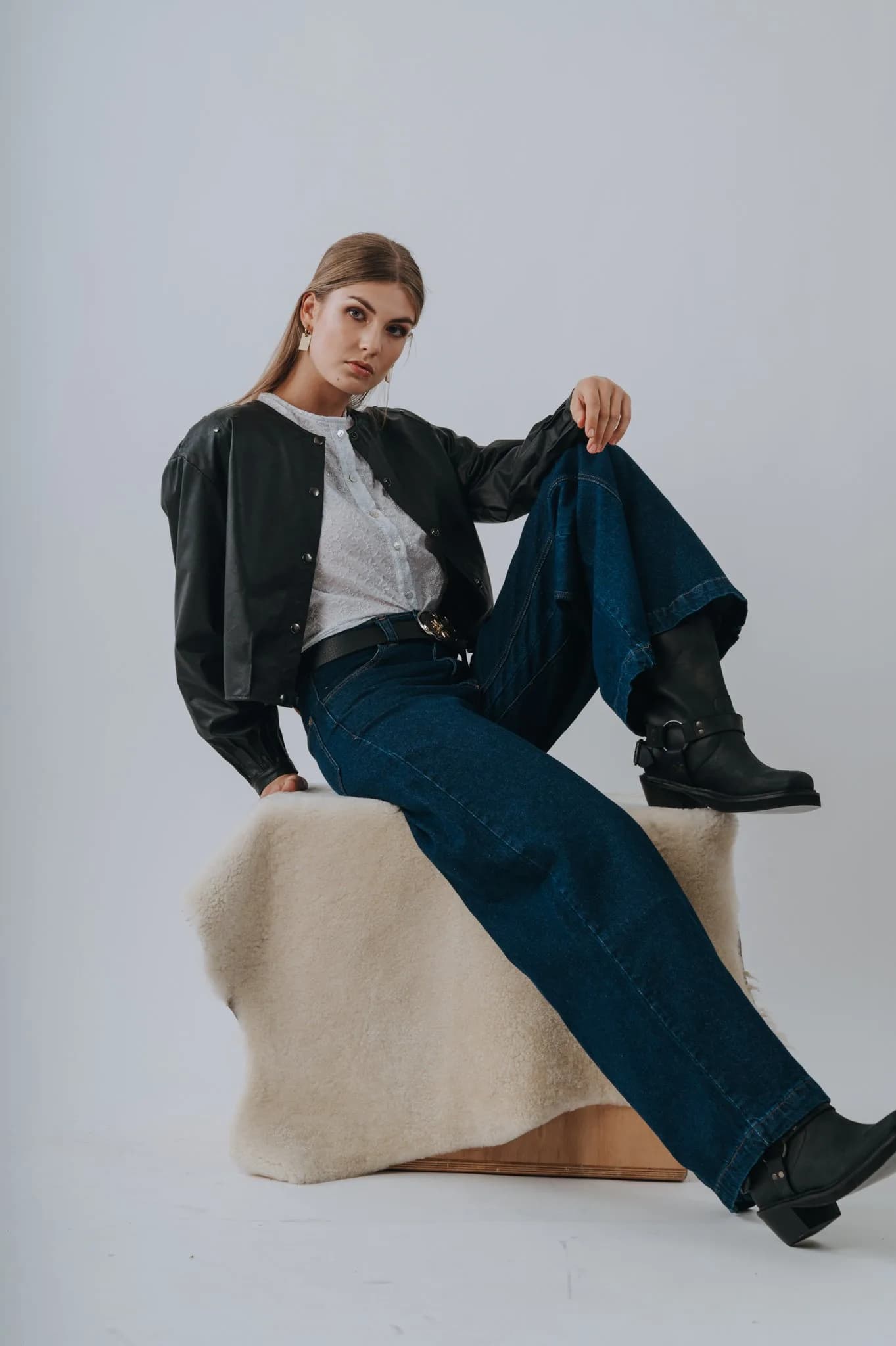 Jean Wide Leg Raiz