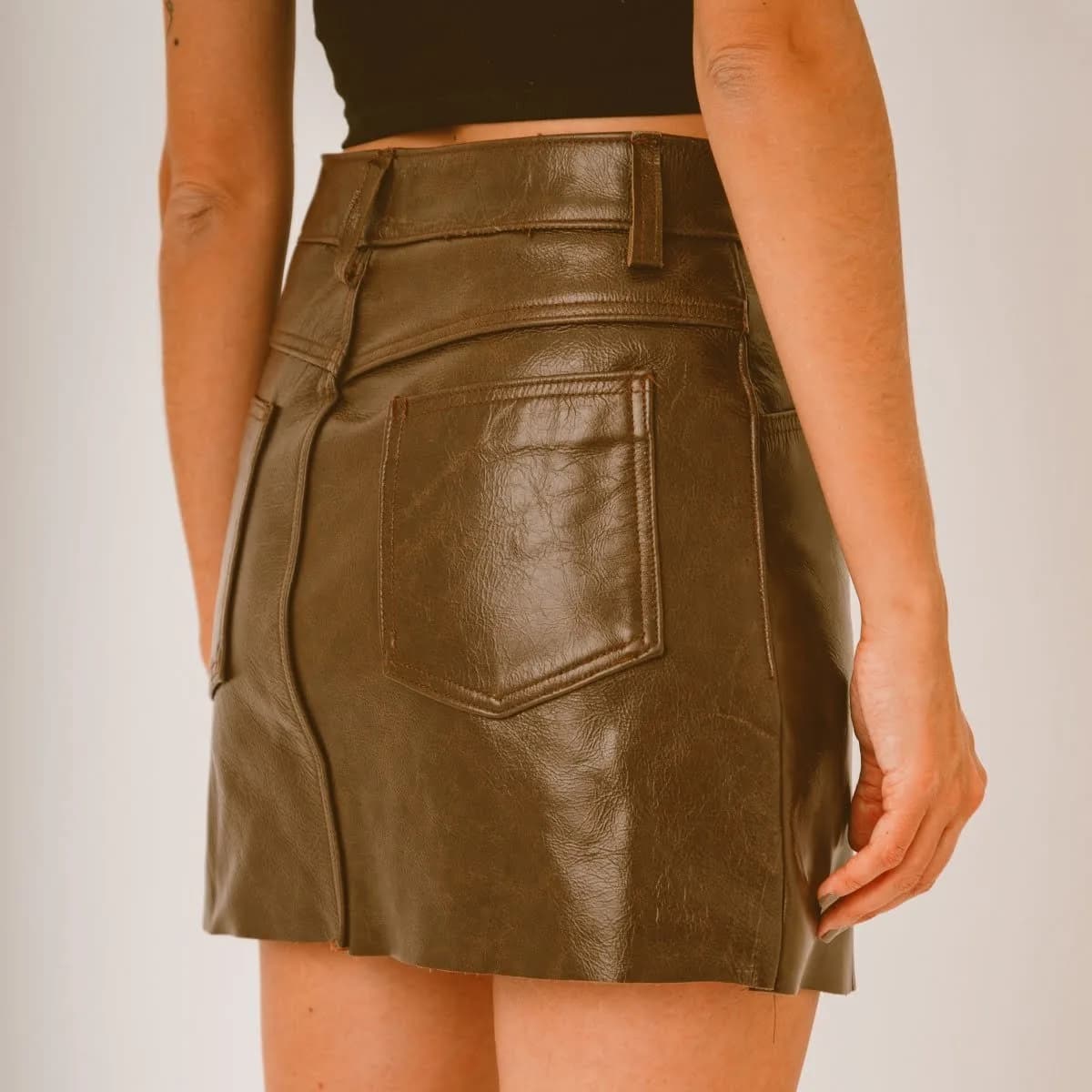 Basic Leather Skirt