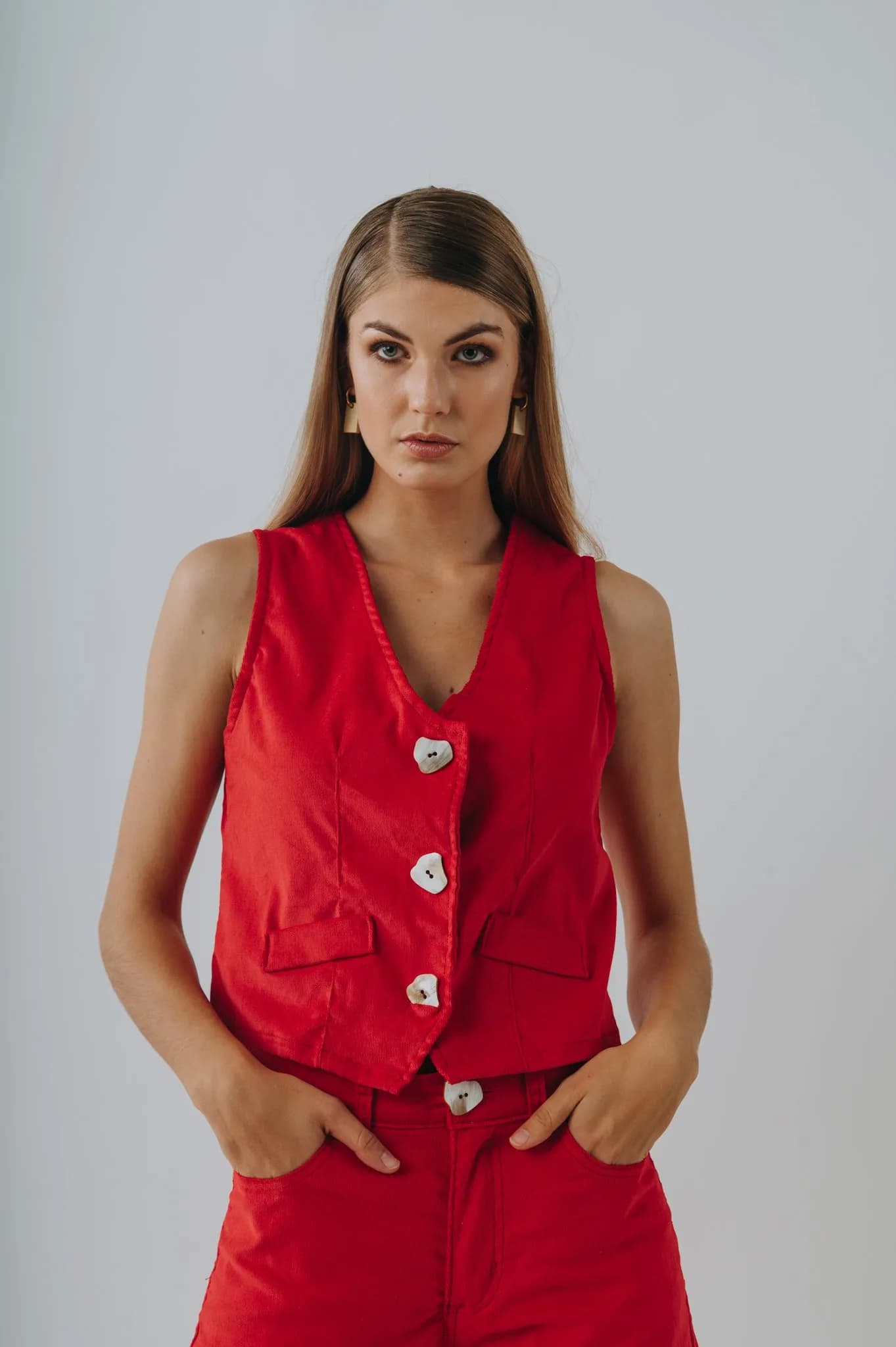Chaleco Asta (Pana & Guampa) — Camisas y blusas Azul · BONA