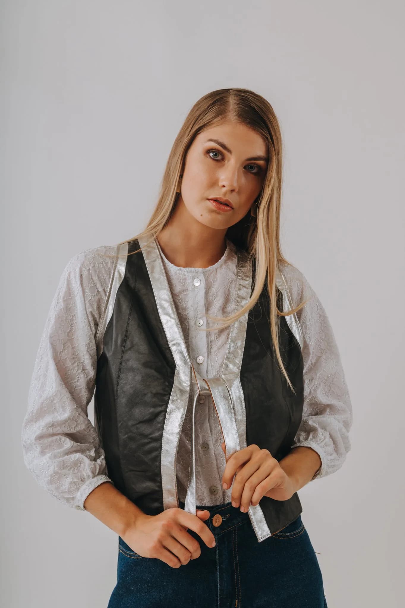 Knot Leather Vest