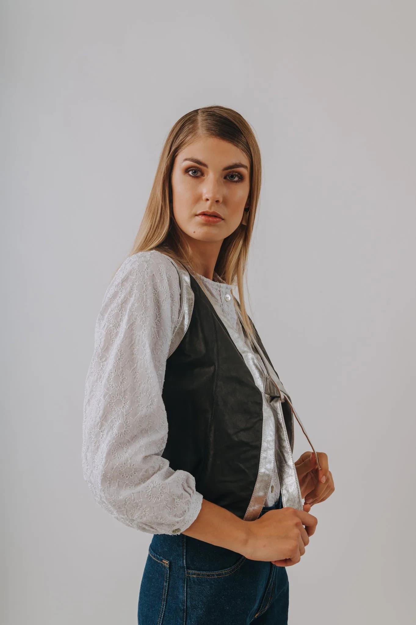 Knot Leather Vest