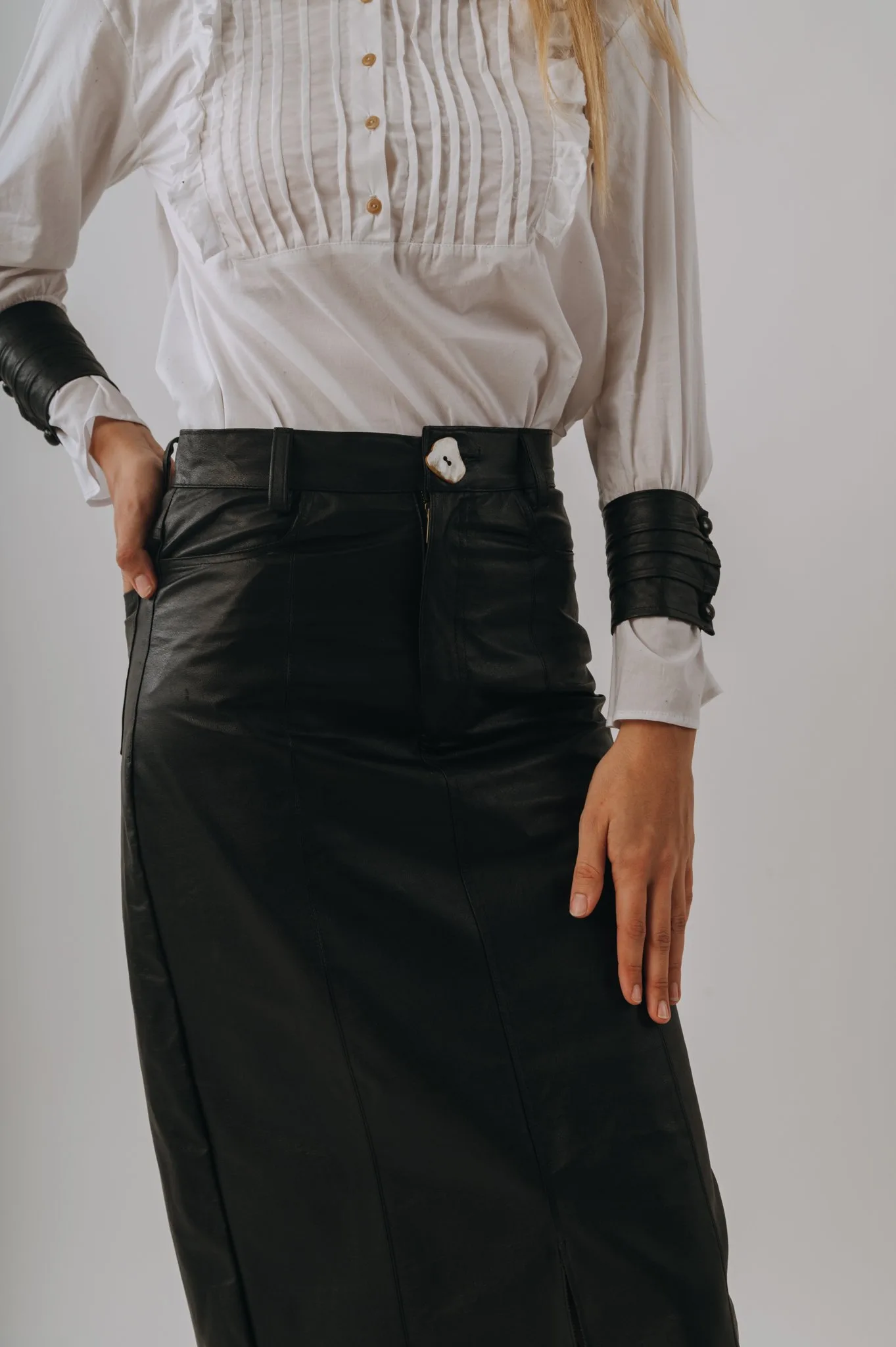 Heritage Leather Skirt