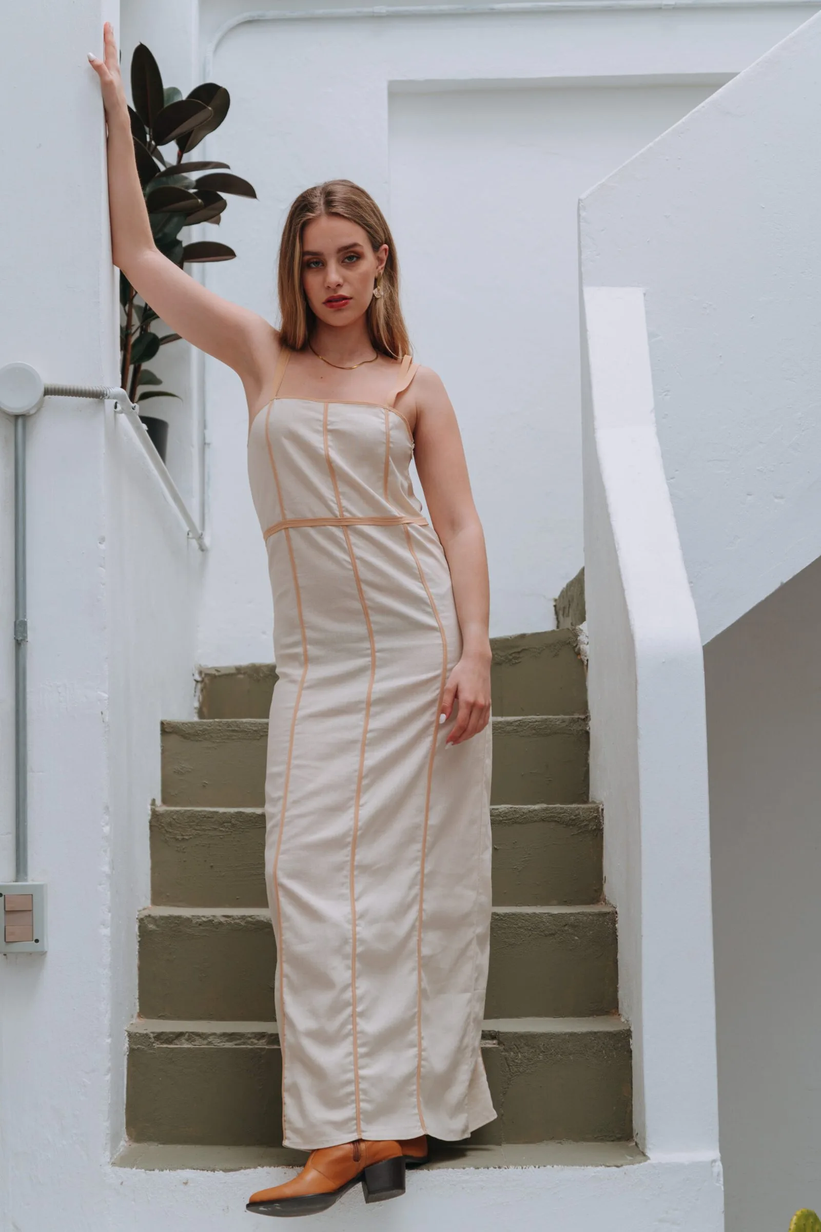Vestido Egeo — Sale Azul estampado · BONA