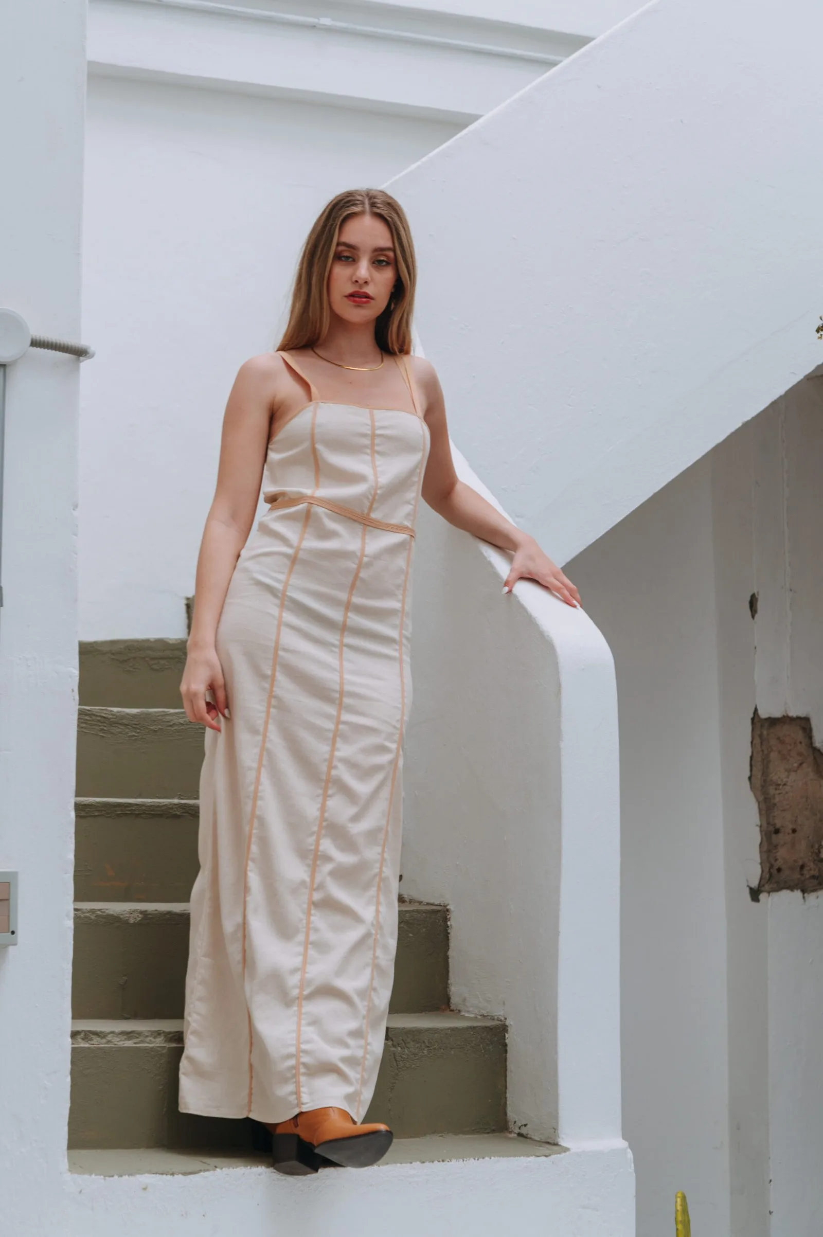 Vestido Egeo — Sale Azul estampado · BONA