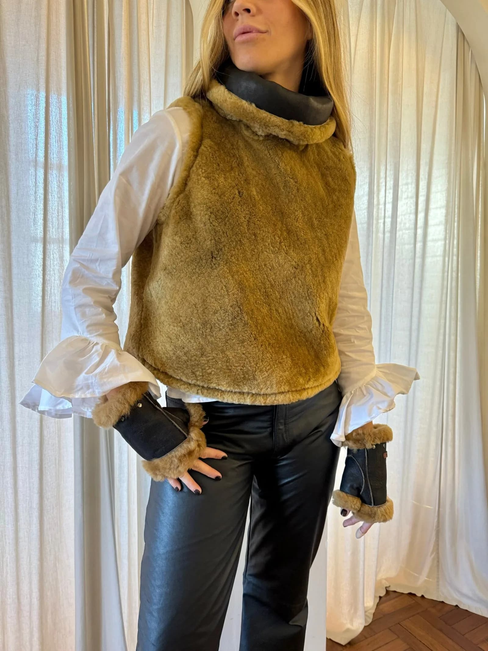 Bear Leather Vest