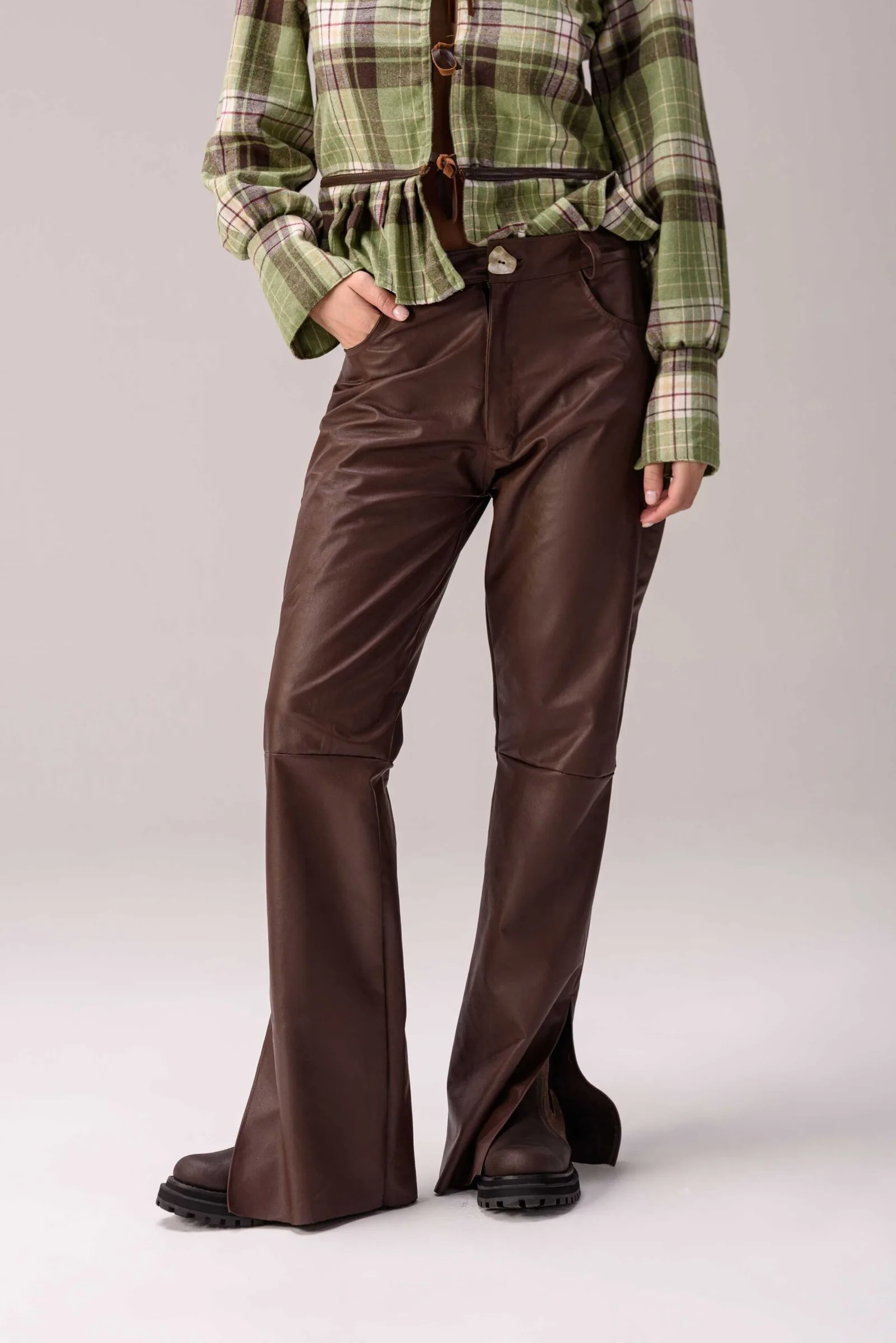 Eternal Leather Pant Chocolate