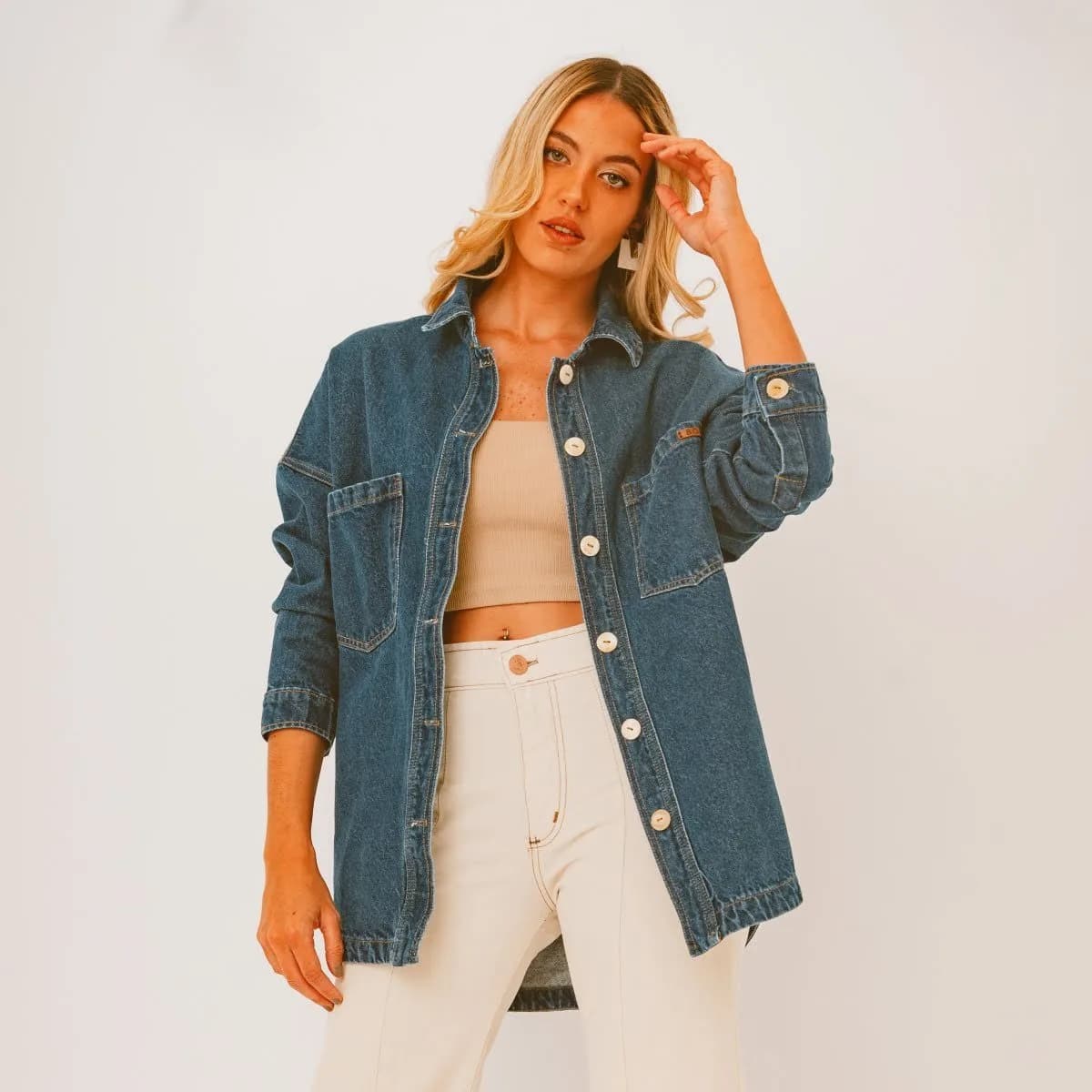Camisa Petunia — Camisas y blusas Azul · BONA