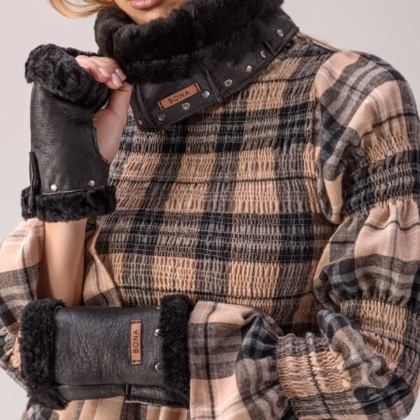 Guantes Kanun (Wool & Leather) - Negro